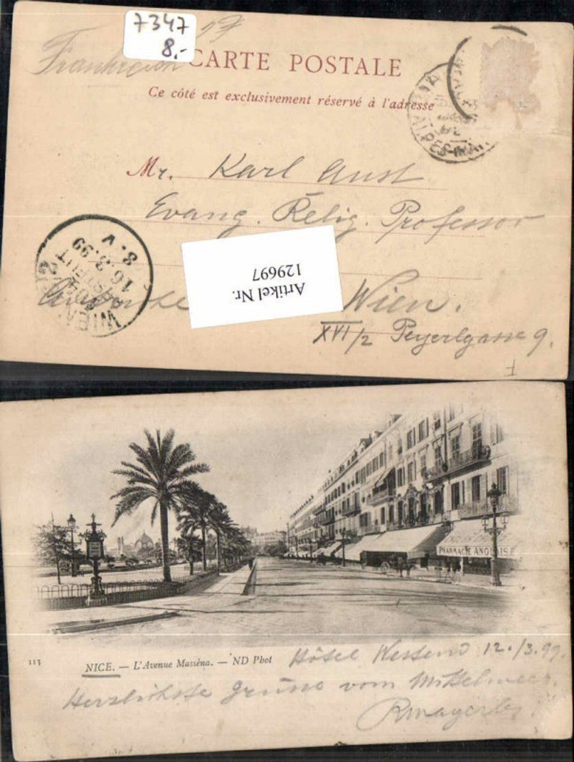 129697,Nice Avenue Massena üub ND Phot 113  Hotel Westend