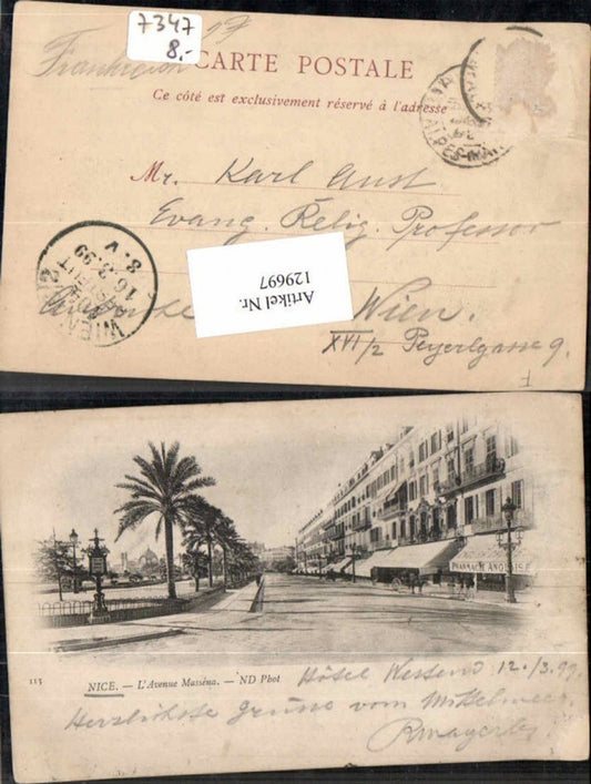 129697,Nice Avenue Massena üub ND Phot 113  Hotel Westend