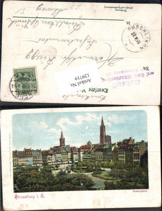 129719,Strasburg Strassbourg im Elsass Kleberplatz