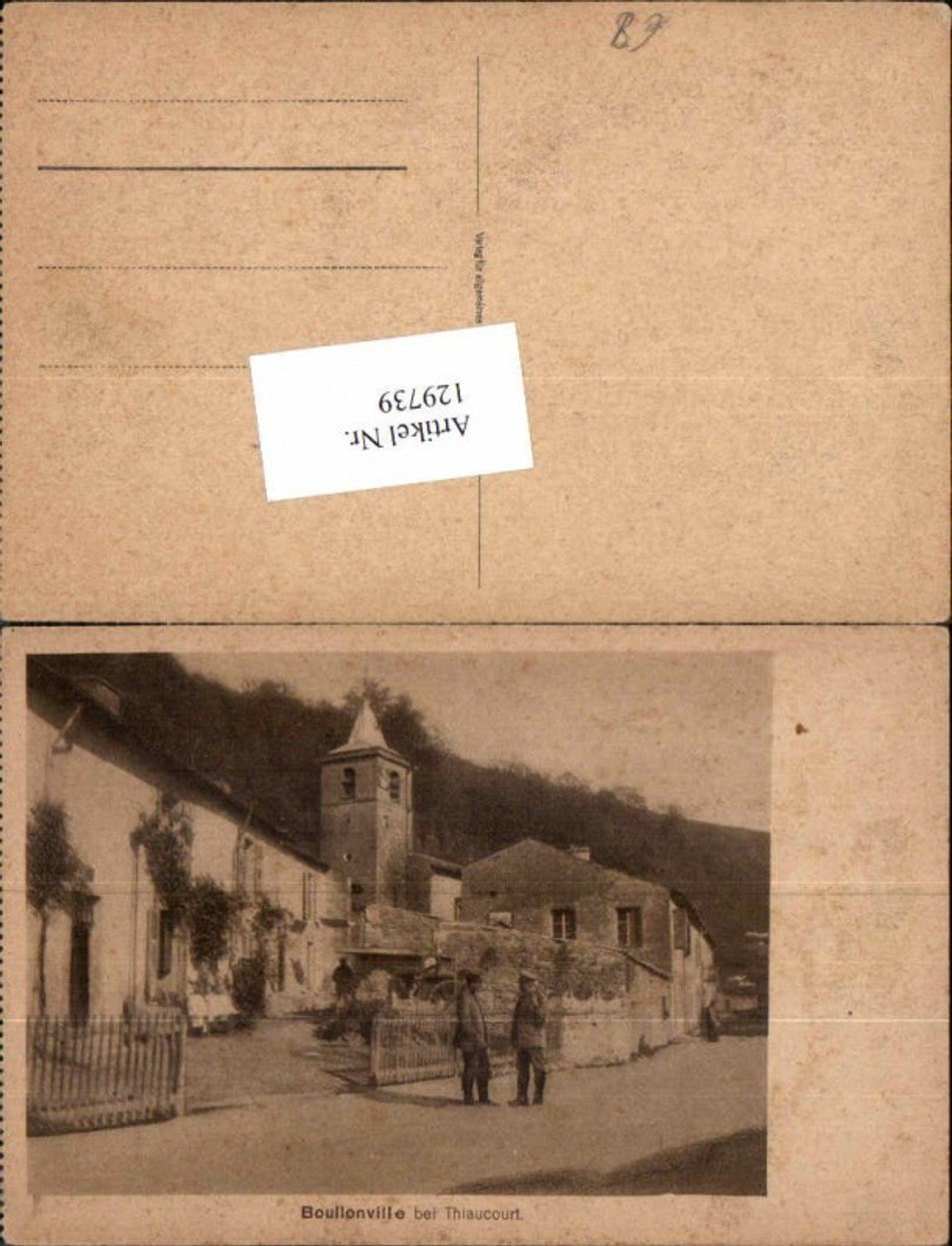 129739,Boullonville bei Thiaucourt Strassenansicht