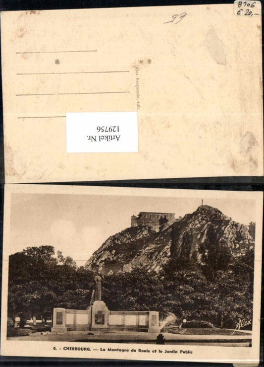 129756,Cherbourg La Montagne du route jardin public