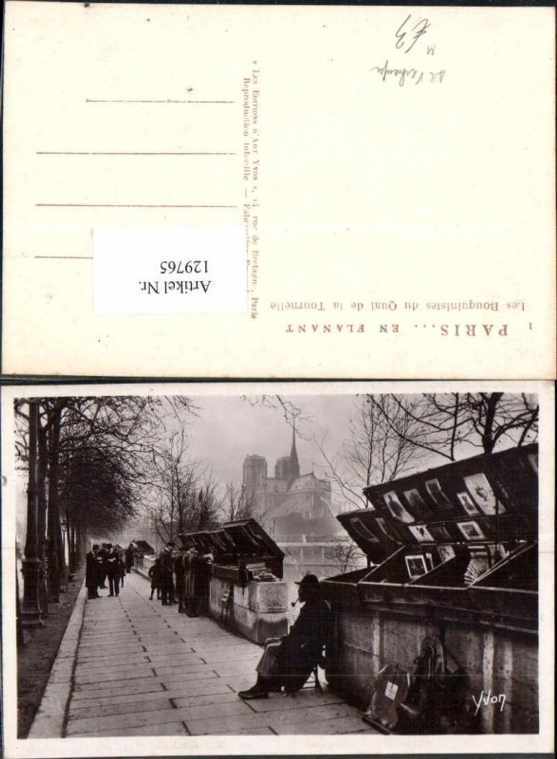 129765,Paris En Flanant Ansichtskartenverkäufer