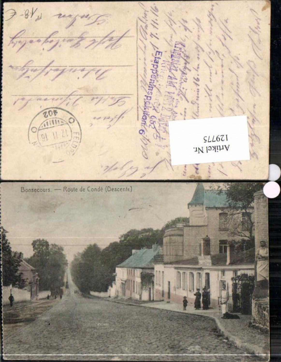 129775,Bonsecours Routes de Conde Descente Feldpost 402