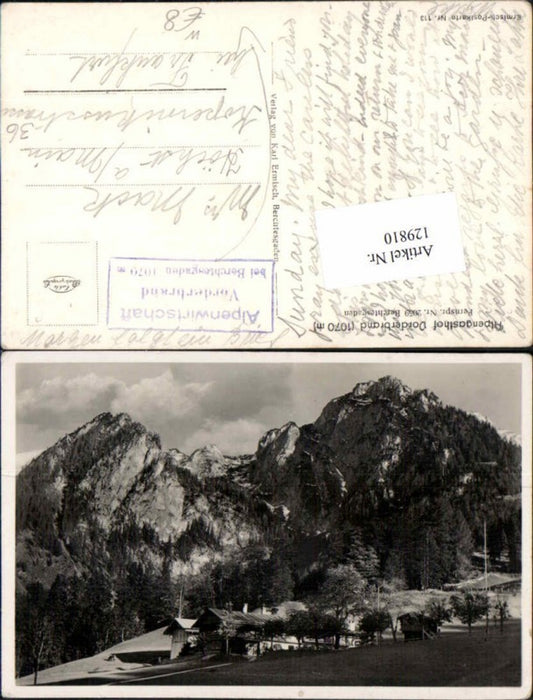 129810,Gasthaus Vorderbrand bei Berchtesgaden 1940