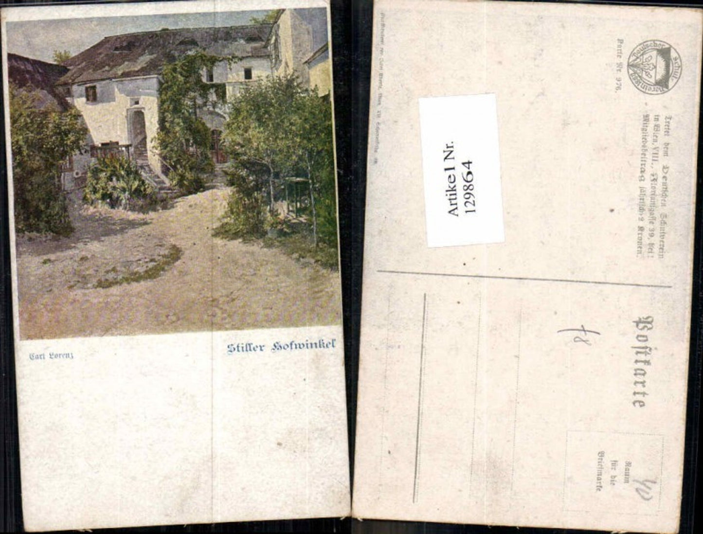 129864,Dt. Schulverein 976 Carl Lorenz Stiller Hofwinkel