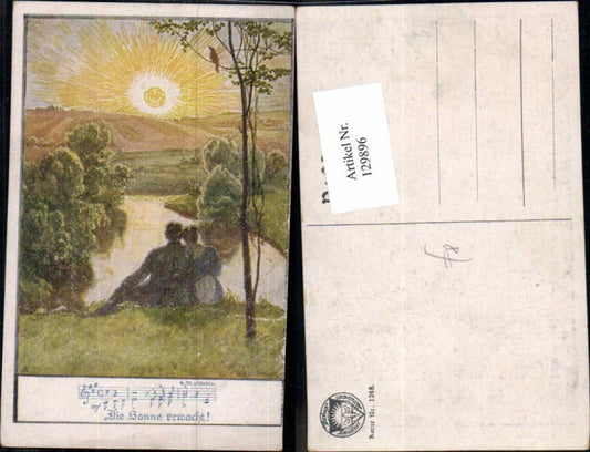 129896,Dt. Schulverein 1248 Sonne erwacht Liebespaar Paar