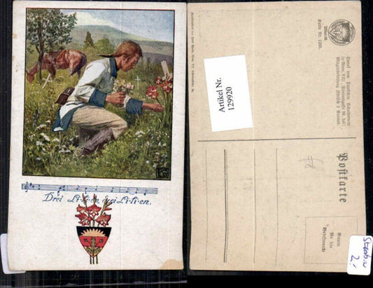 129920,Dt. Schulverein 1235 Soldat Pferd Grab