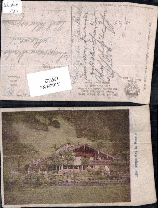 129922,Dt. Schulverein 1036 Aus Ruhpolding in Bayern