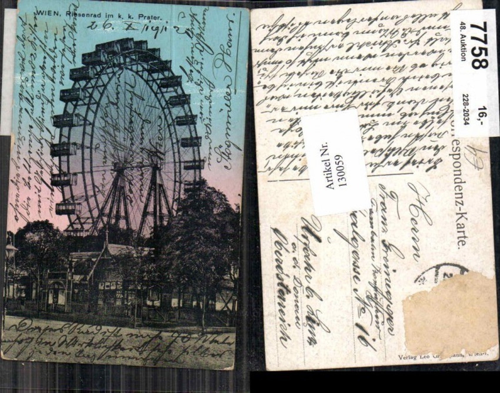 Alte Ansichtskarte – Old Postcard