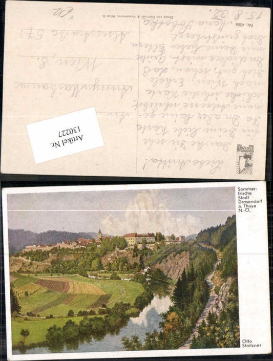 130227,Sommerfrische Drosendorf a.d. Thaya Otto Stoitzner sign.