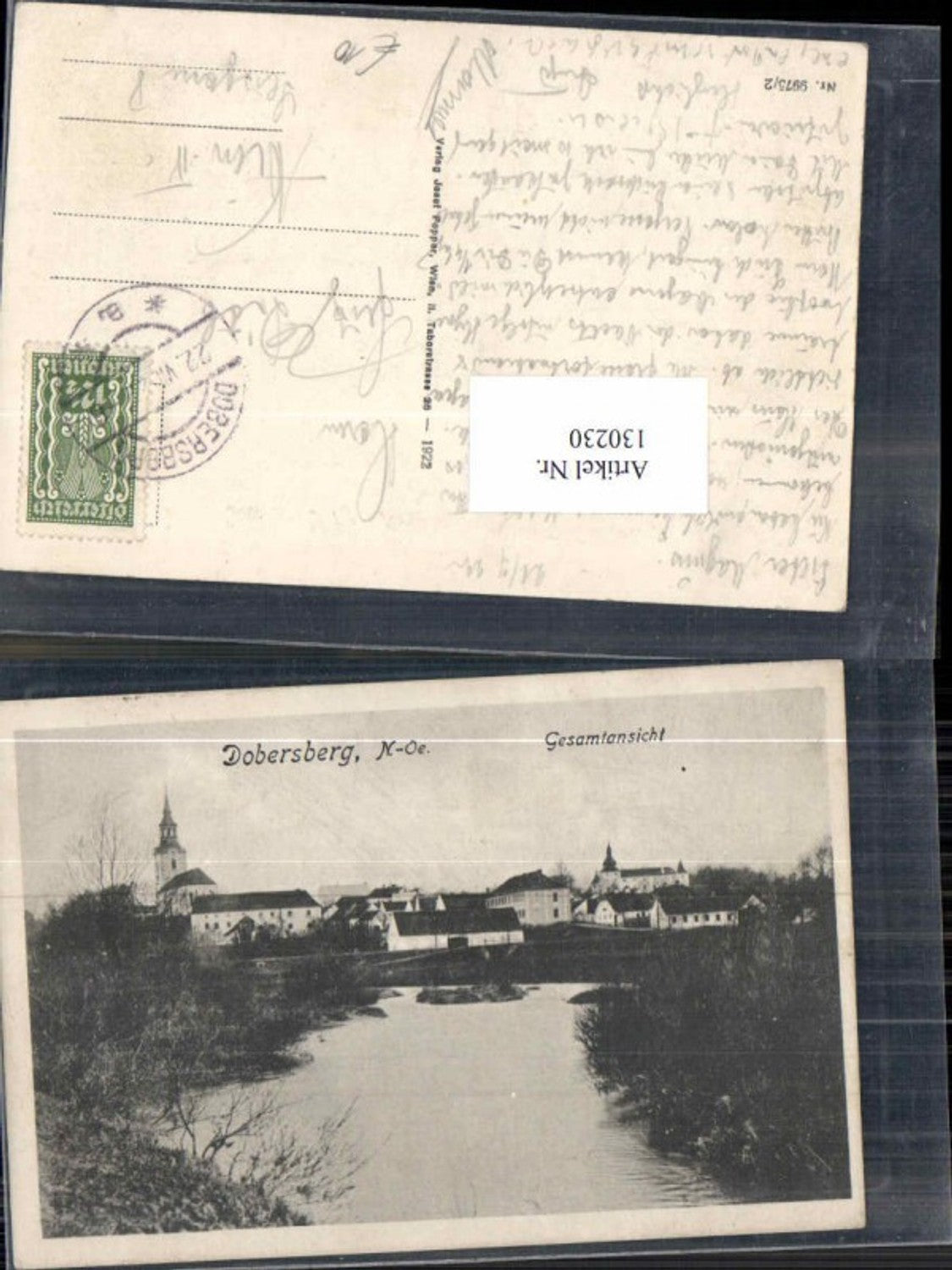 130230,Dobersberg Ortsrand um 1922