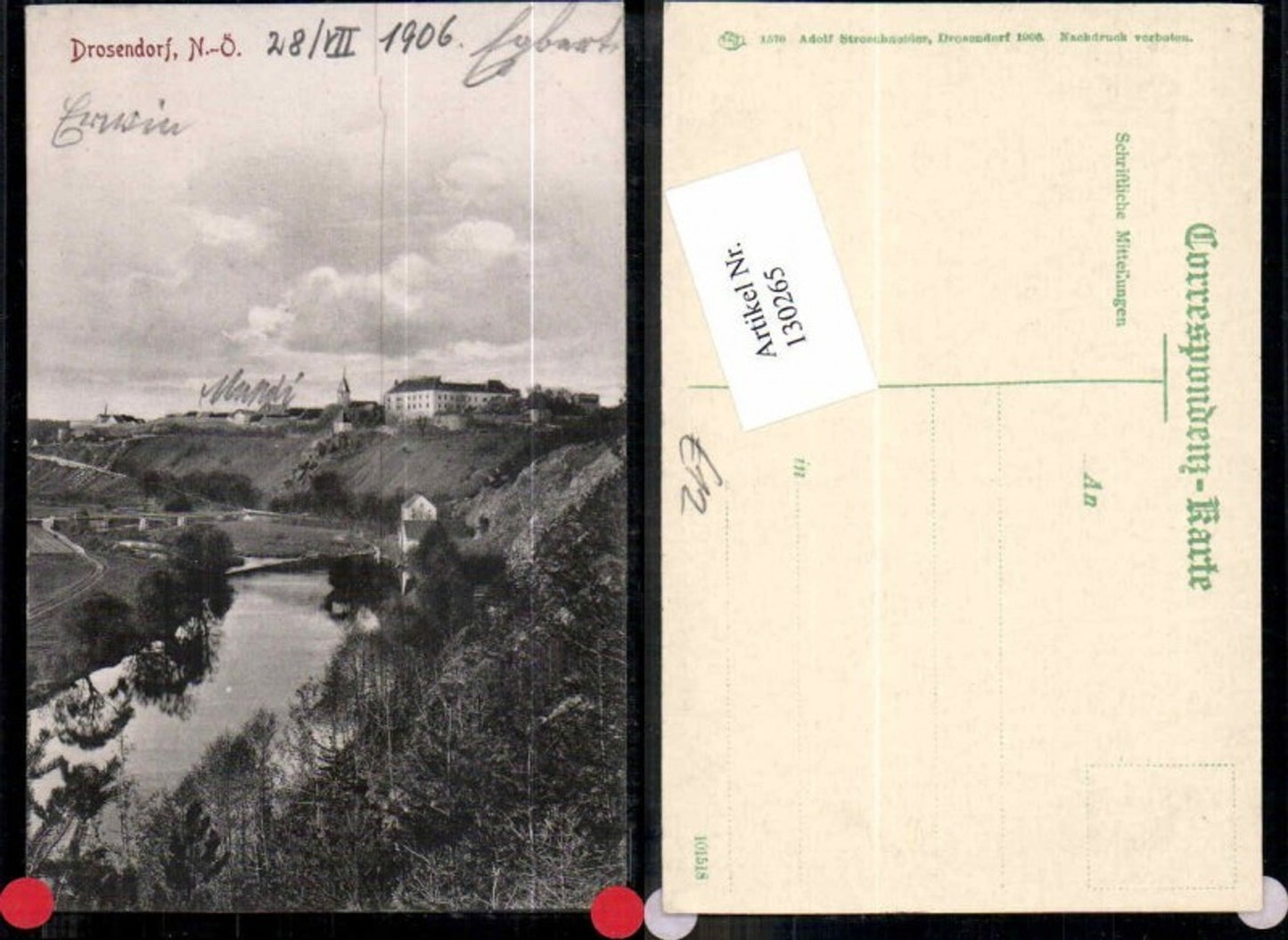 130265,Drosendorf a.d. Thaya Partie am Ortsrand 1915