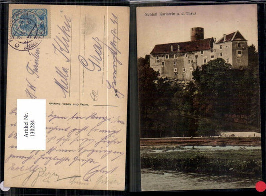 130284,Schloss Karlstein a.d. Thaya 1915