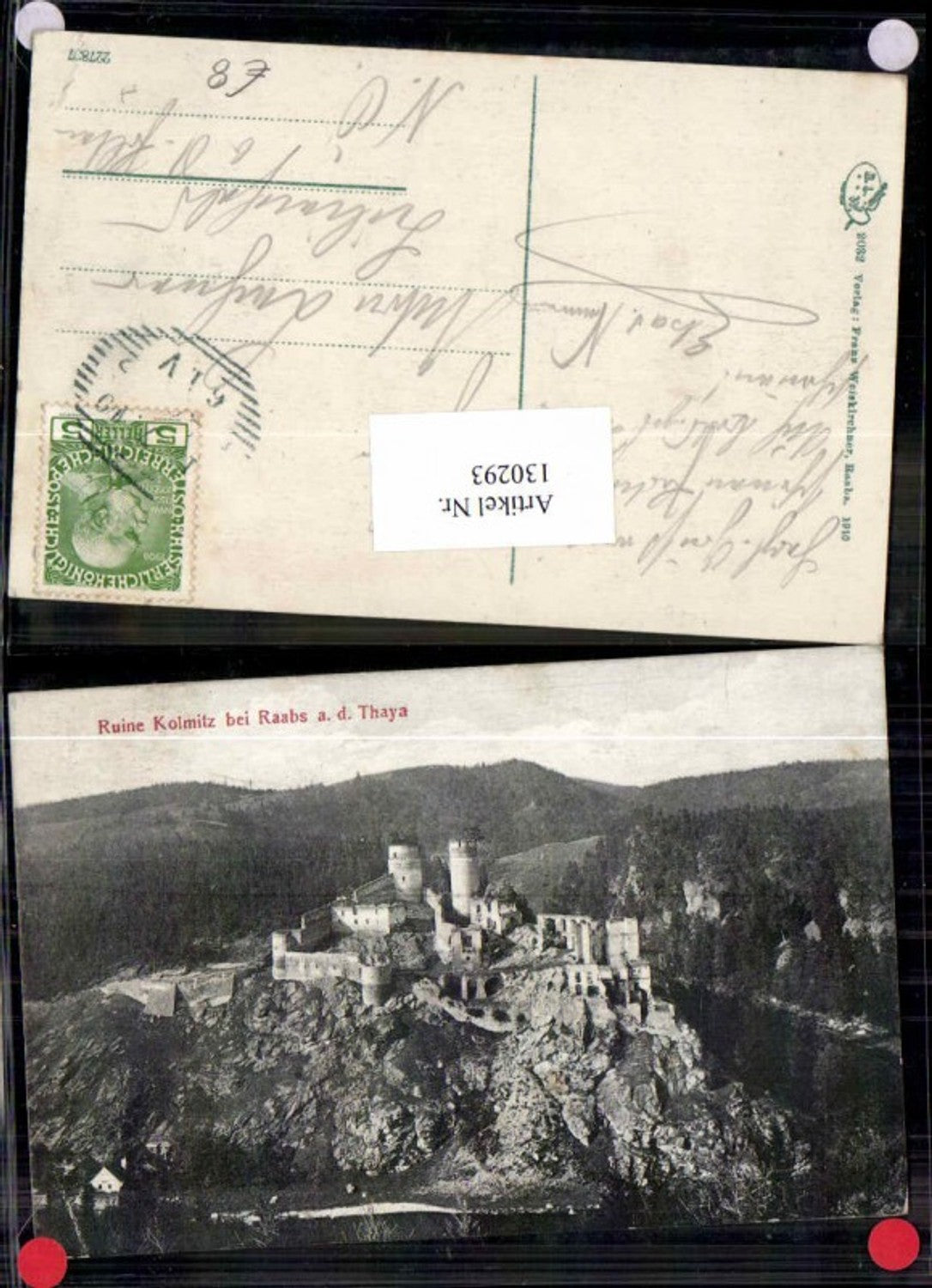 130293,Ruine Kollmitz Kollmitzgraben b. Raabs a.d. Thaya