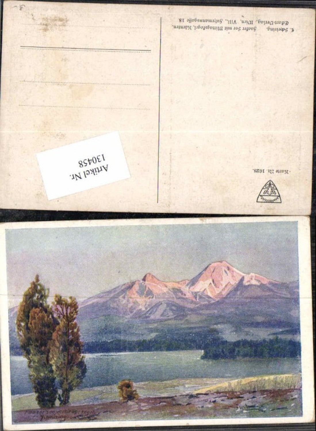 130458,Dt Schulverein 1628 L. Scheiring Faakersee Faak am See Mittagskogel