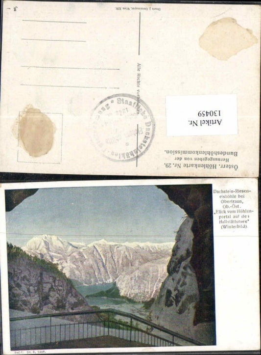 130459,Österr. Höhlenkarte Nr 29 Obertraun Hallstatt