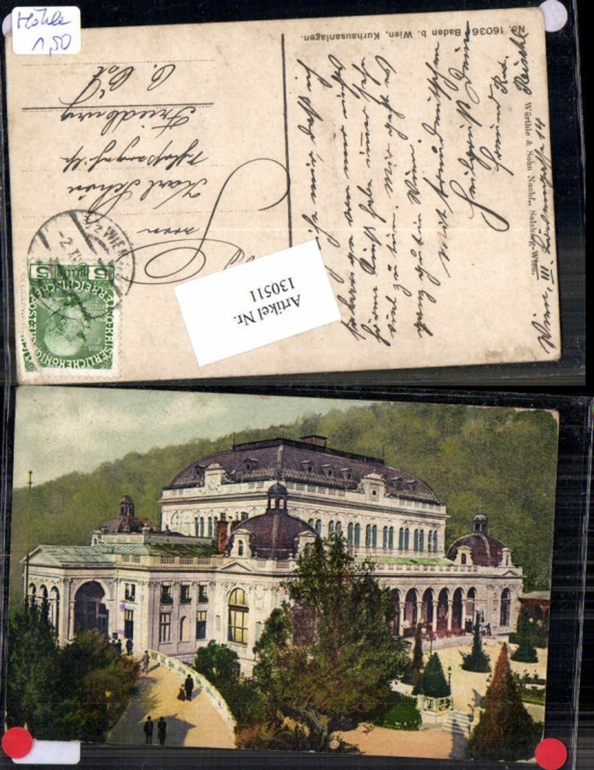 130511,Baden bei Wien Kurhausanlage 1914