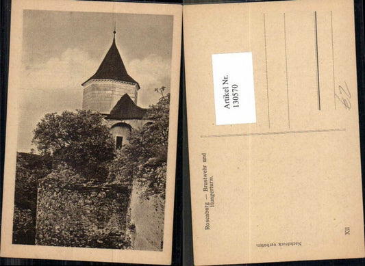 130570,Rosenburg am Kamp Brustwehr Hungerturm