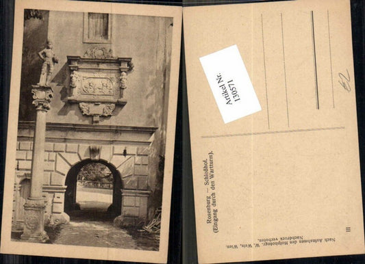 130571,Rosenburg am Kamp Schlosshof Wartturm