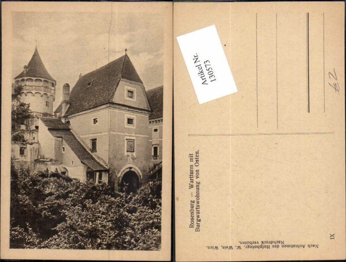 130573,Rosenburg am Kamp Wartturm m. Wohnung