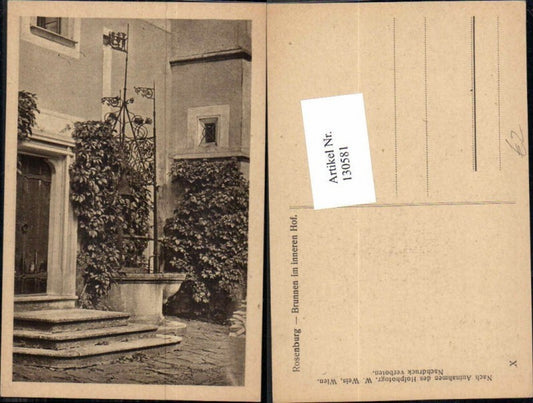 130581,Rosenburg am Kamp brunnen