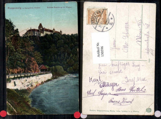 130596,Rosenburg am Kamp von Westen 1914