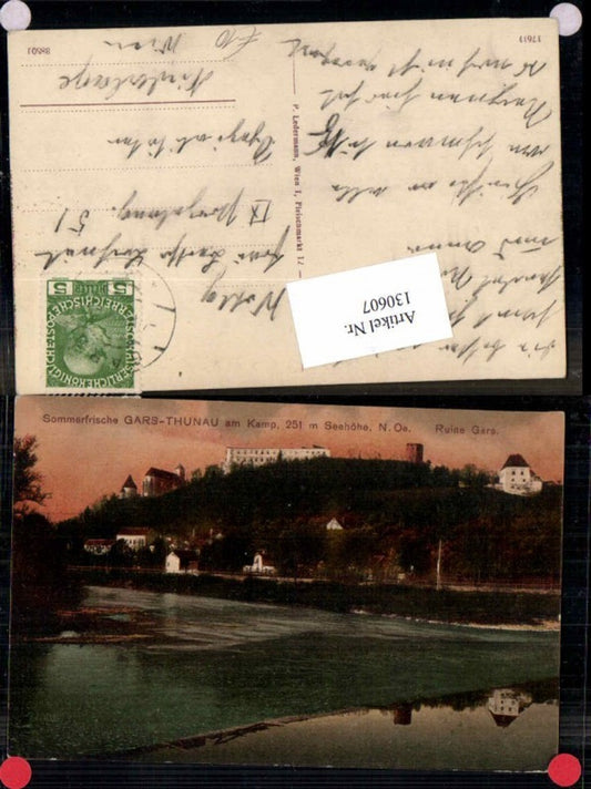 130607,Sommerfrische Gars Thunau am Kamp Ruine 1910
