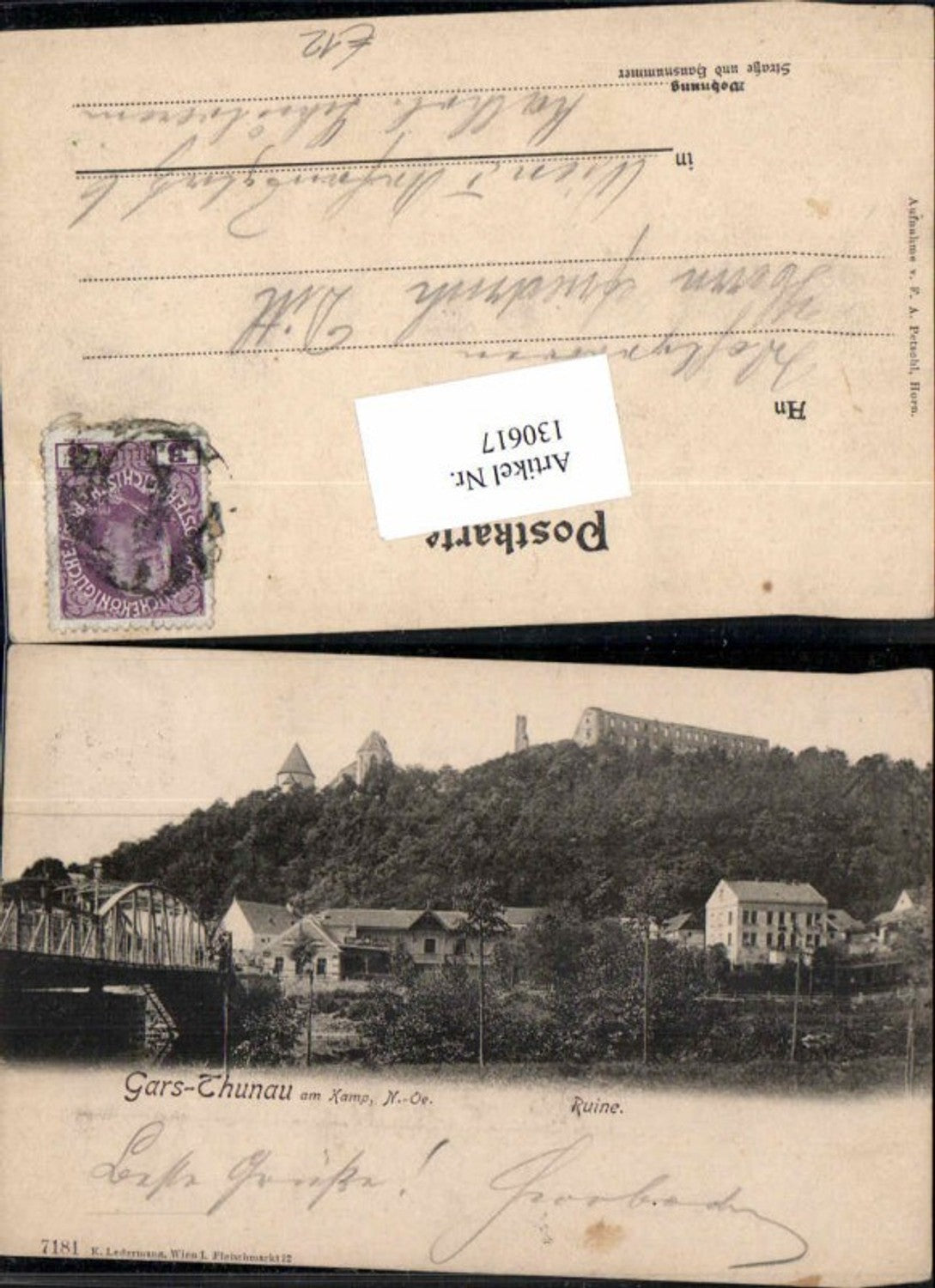 130617,Thunau bei Gars am Kamp Detailpartie 1900