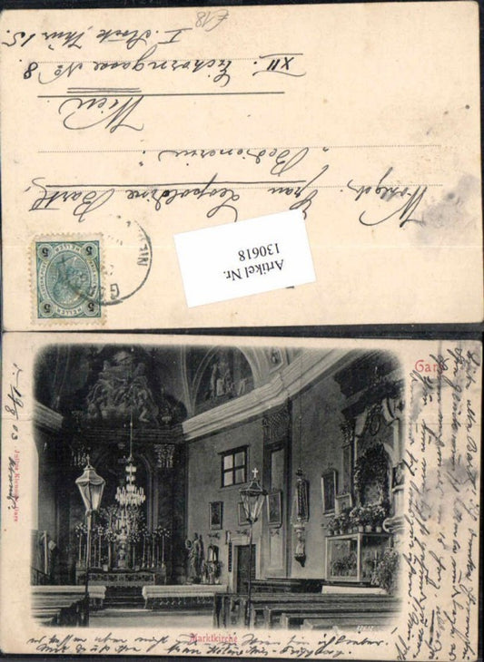 130618,Gars am Kamp Marktkirche Kirche Innen 1900