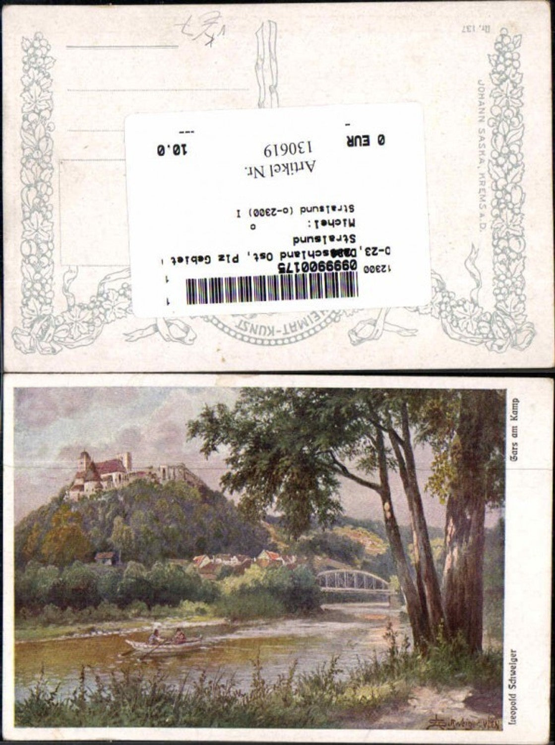 130619,Leopold Schweiger Gars am Kamp Künstlerkarte