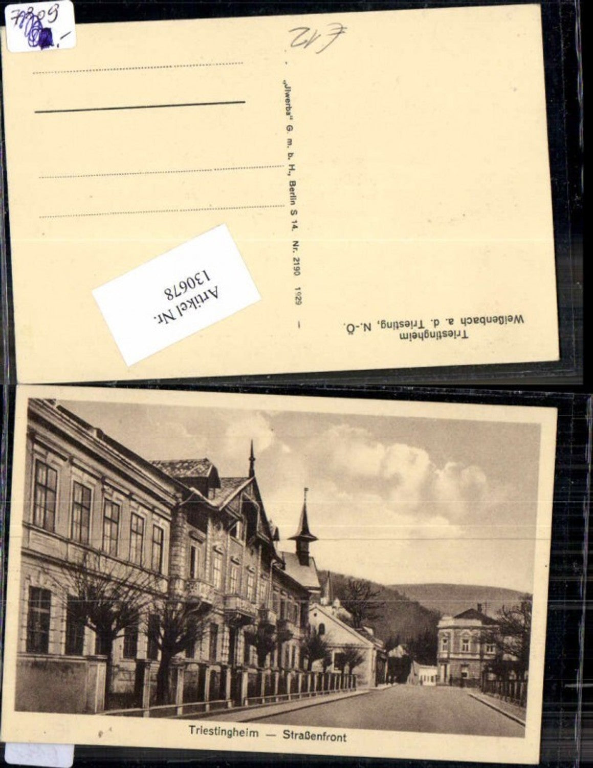 130678,Weissenbach a.d. Triesting Triestingheim Strassenfront