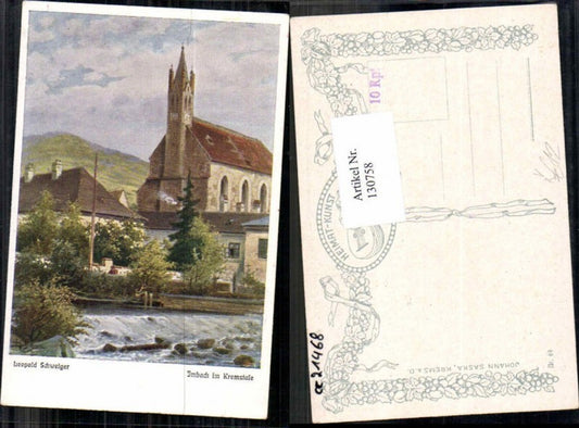 130758,Leopold Schweiger Imbach im Kremstal bei Krems heimat Kunst Nr 69
