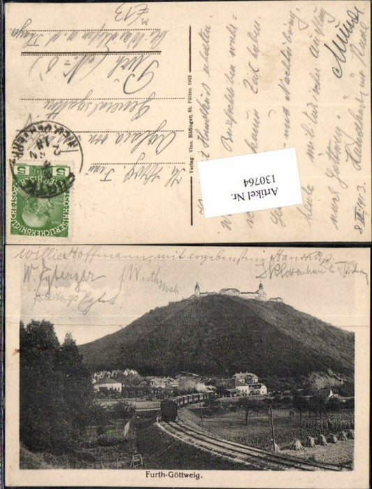 130764,Furth bei Göttweig Partie 1910 m. Wachauerbahn Lokomotive RRR