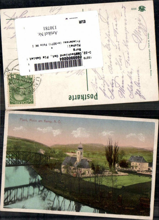 130781,Plank Gottsdorf am Kamp Partie im Ort 1910