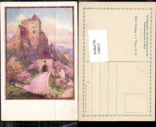 130815,Schloss Hardegg a.d. Thaya R. Moser sign. Taubstummblinde Fürsorge