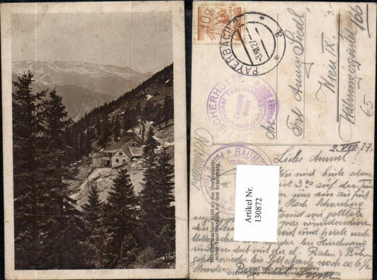 130872,Baumgartnerhaus bei Puchberg am Schneeberg 1927