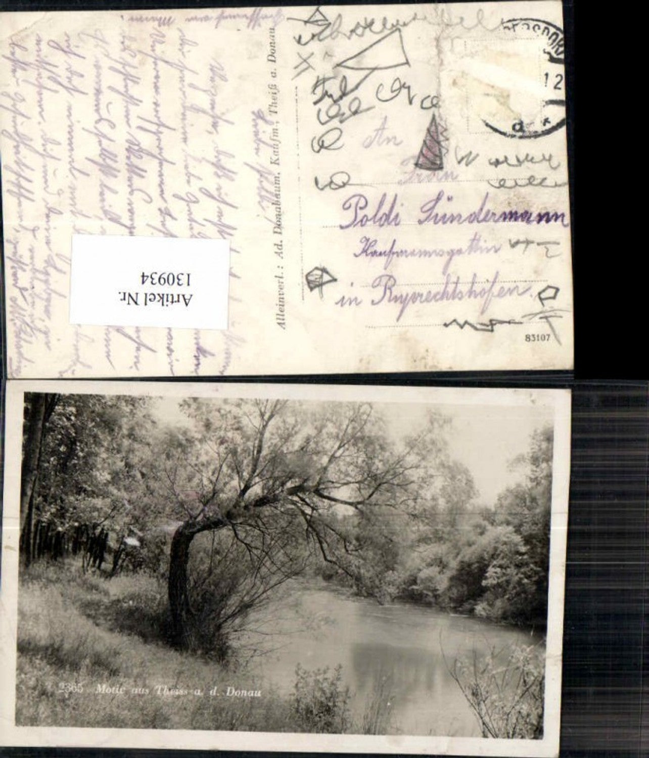 130934,Motiv aus Theiss a.d. Donau bei Gedersdorf