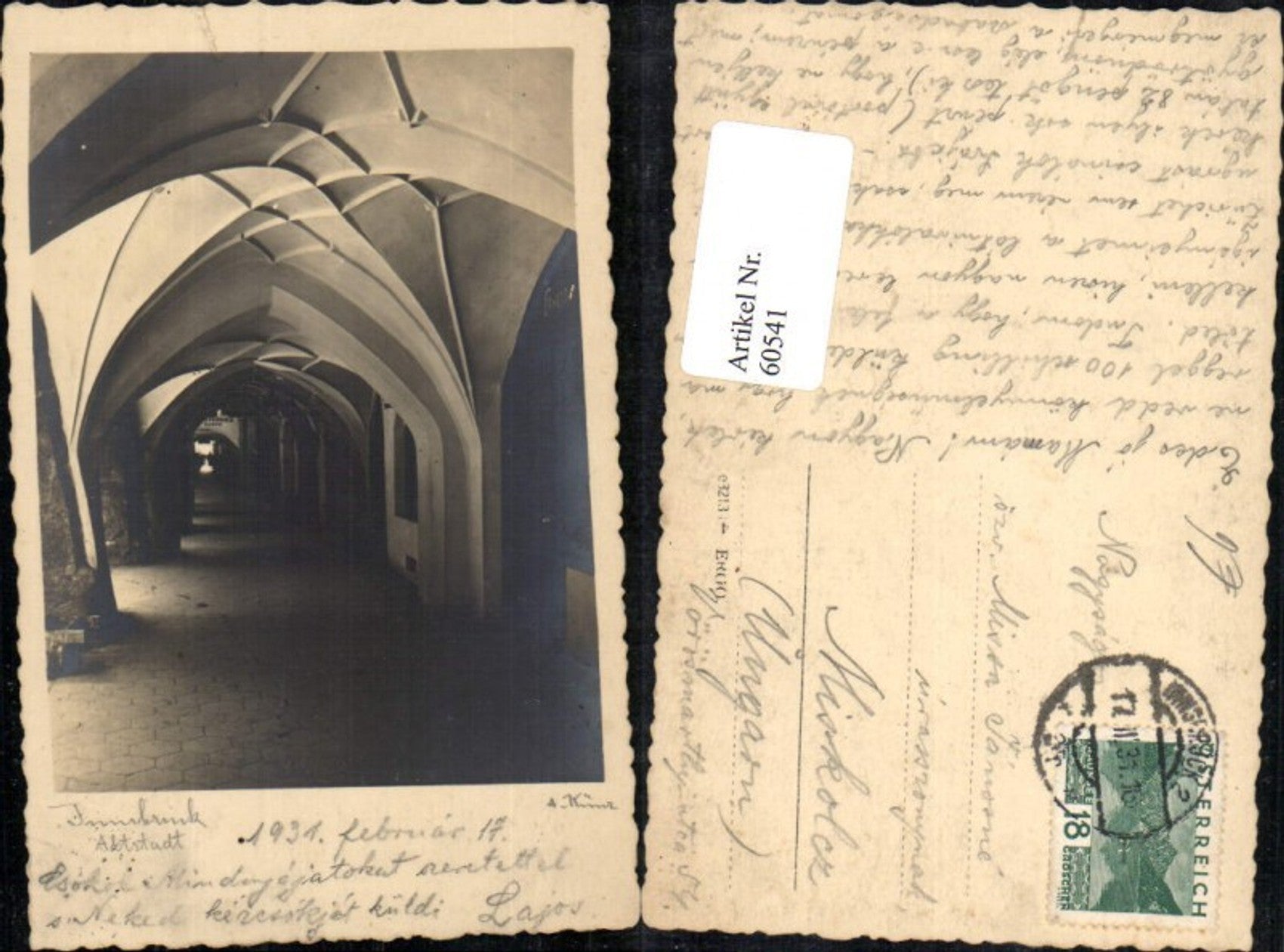 Alte Ansichtskarte – Old Postcard