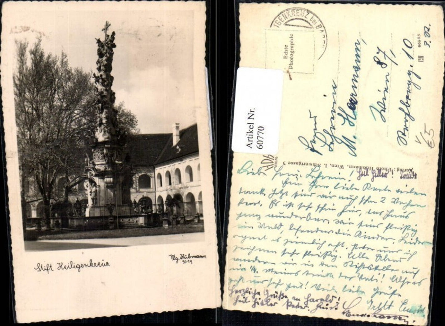 60770,St. Heiligenkreuz Dreifaltigkeitssäule pub Hubmann 3019