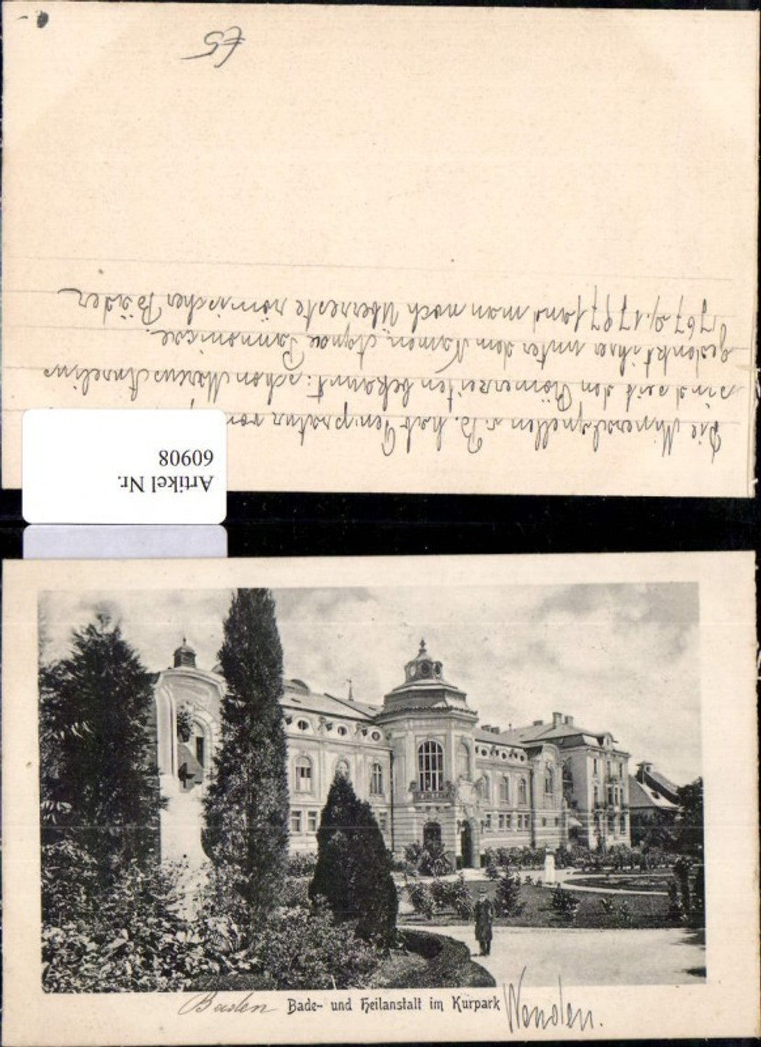 60908, Kurpark Baden Bathing and Healing Institute 