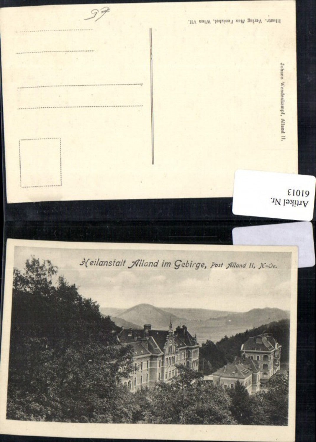 61013, Alland Sanatorium, exterior view 