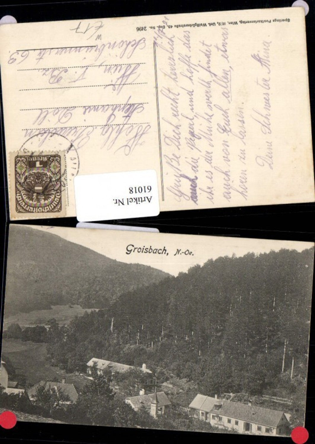 61018, Groisbach near Alland, rare view 
