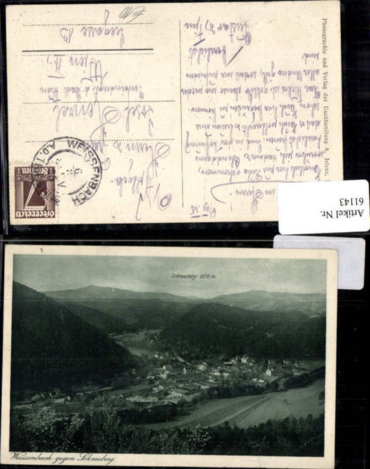 61143,Weissenbach gegen Schneeberg Talansicht