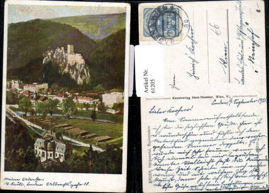 61205,Helental Ruine Rauhenstein Künsterkarte 7017-16
