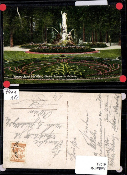 61264,Baden b. Wien Undine Kurpark Kurort