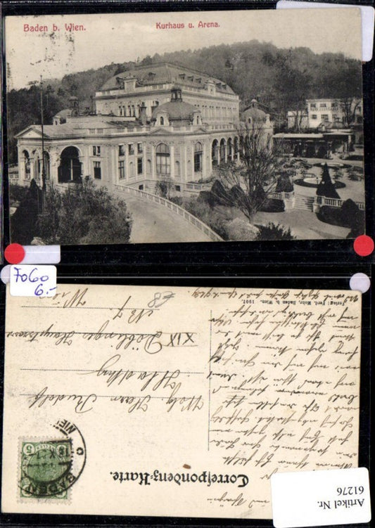 61276,Kurhaus Arean  Baden b. Wien