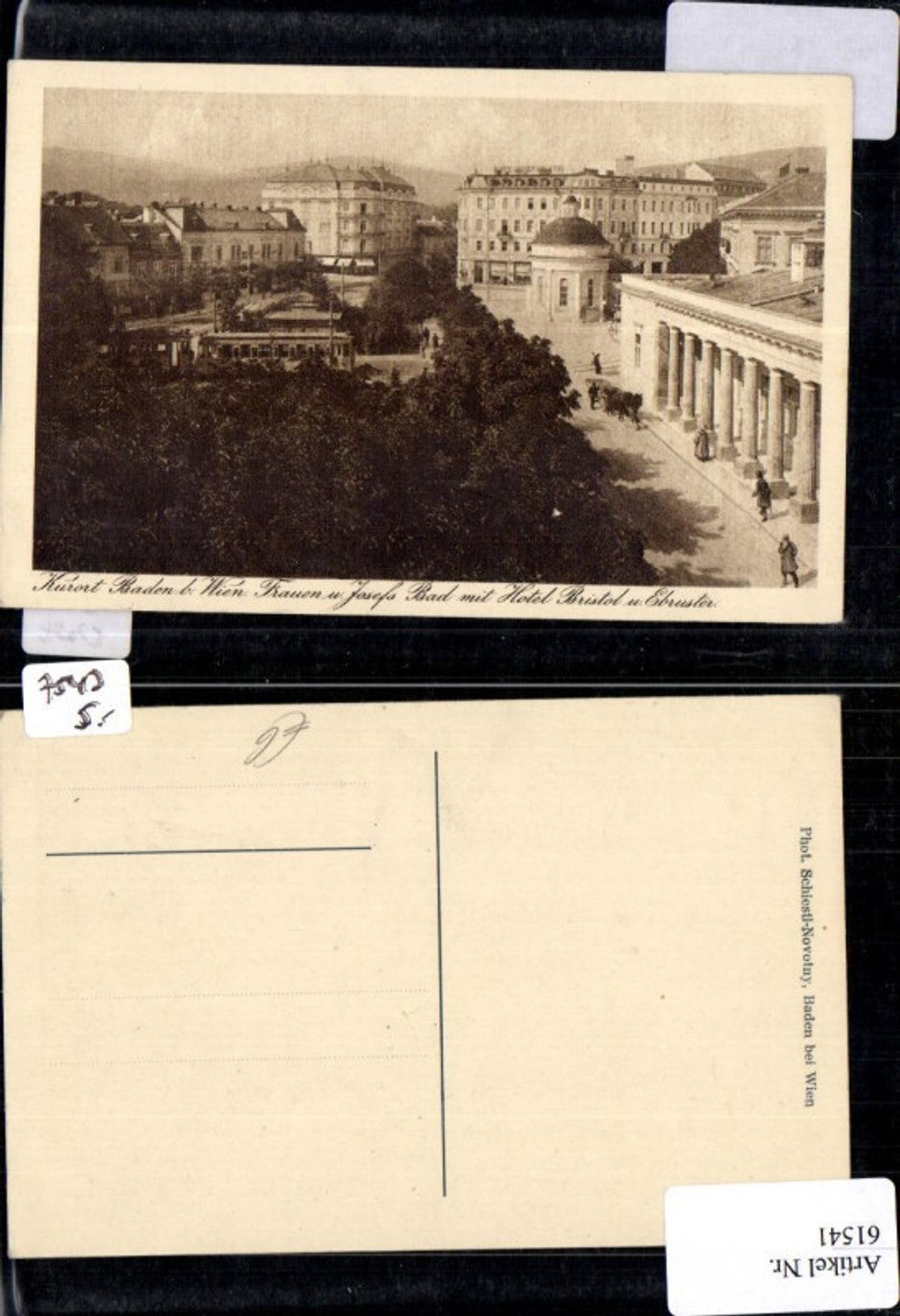 61541,Frauen und Josefsbad Hotel Bristol Kurort Baden b. Wien