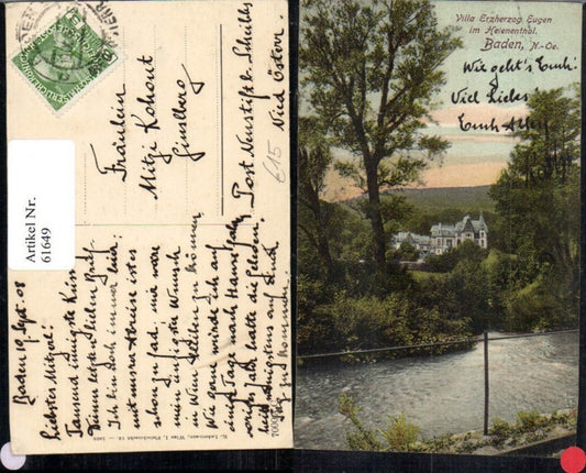 61649, Villa Archduke Eugen Helenenthal 1908 