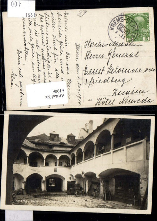 61906,Krems a.d. Donau Gasthof zum goldenen Löwen