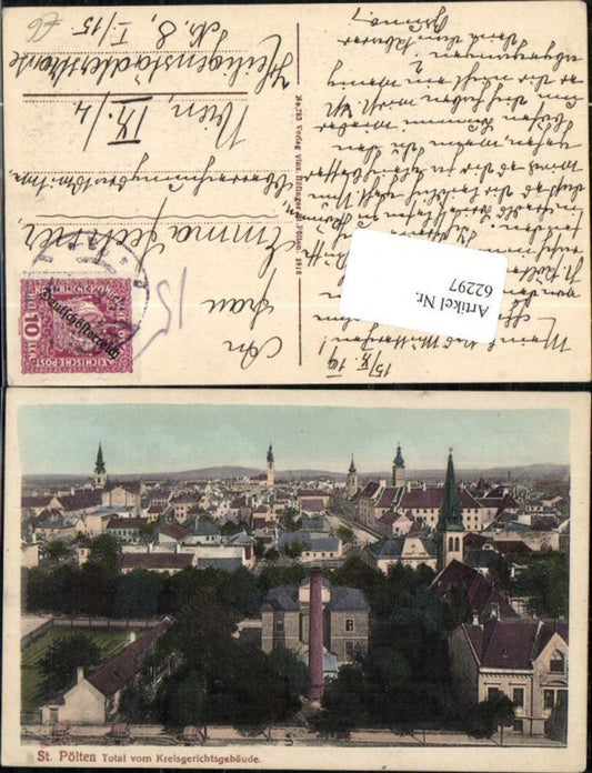 62297,St. Pölten Totale vom Kreisgerichtsgebäude
